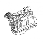 Dibujo para colorear Colorear Motor De Carro