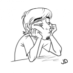Dibujo para colorear Colorear Hombre Aburrido