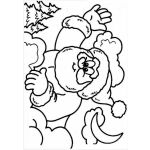 Dibujo para colorear Colorear a Santa Claus
