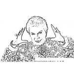 Dibujo para colorear Colorea A Walter Mercado Dibujo De Waltermercado Para Pintar Y Colorear