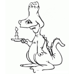 Dibujo para colorear Colorear Dragon De Tres Ojos
