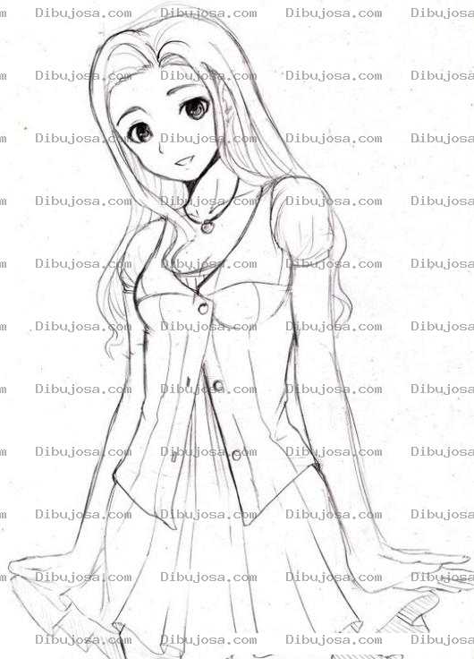 Dibujo para colorear Colorear Quinceanera Bonita