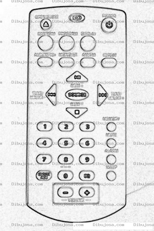 Dibujo para colorear Dibujo De Un Control Remoto Para Pintar