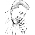 Dibujo para colorear Dibujo De Otis Redding Para Colorear