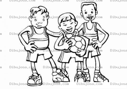 Dibujo para colorear Colorear Jugadores De Un Equipo De Basquetbol Para Pintar Y Colorear
