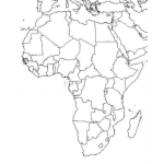 Dibujo para colorear Colorear Mapa De Africa