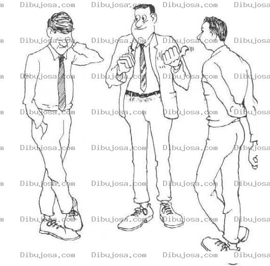 Dibujo para colorear Dibujo De Ejecutivos Platicando