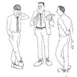 Dibujo para colorear Dibujo De Ejecutivos Platicando