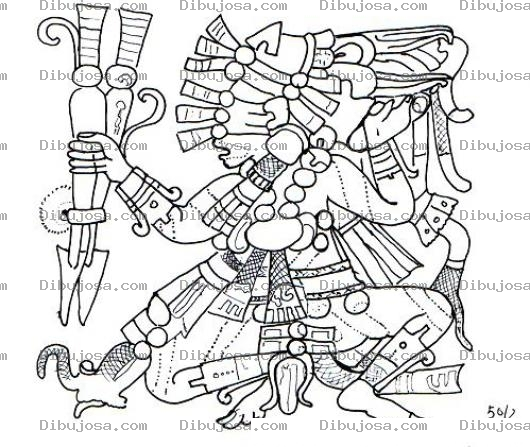 Dibujo para colorear Dibujo Maya 2012 Para Pintar Y Colorear