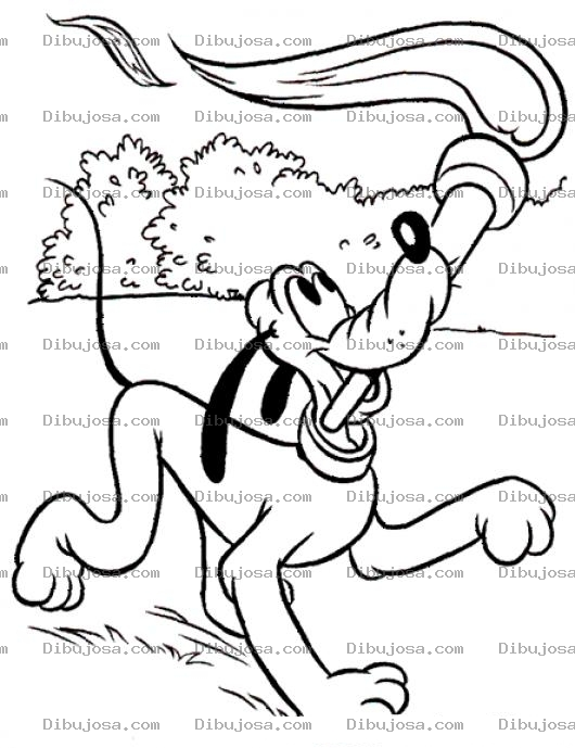 Dibujo para colorear Dibujo De Pluto En Juegos Olimpicos Para Pintar Y Colorear