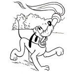 Dibujo para colorear Dibujo De Pluto En Juegos Olimpicos Para Pintar Y Colorear