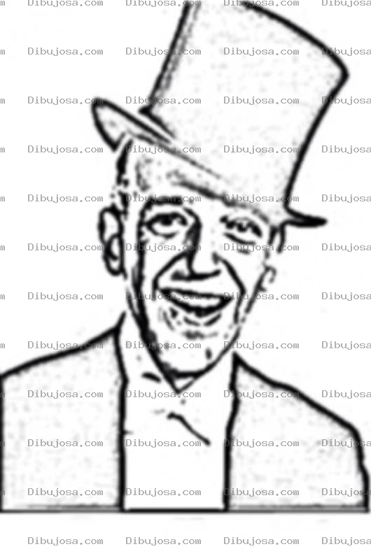 Dibujo para colorear Fredastaire Dibujo De Fred Astaire Cantante De Piutting On The Ritz Para Pintar Y Colorear