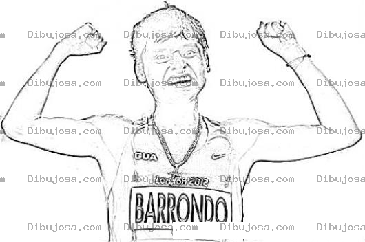 Dibujo para colorear Erick Barrondo Guatemala Dibujo De Erickbarrondo Orgullo De Guatemala Para Pintar Y Colorear Campeon Chapin