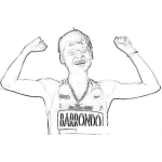 Dibujo para colorear Erick Barrondo Guatemala Dibujo De Erickbarrondo Orgullo De Guatemala Para Pintar Y Colorear Campeon Chapin