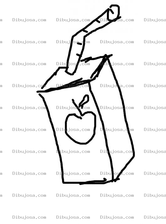 Dibujo para colorear Colorear Jugo De Manzana
