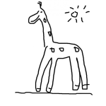Dibujo para colorear Colorear Una Jirafa