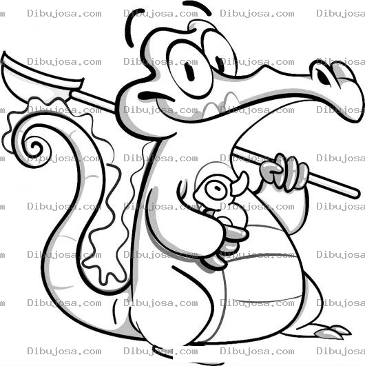 Dibujo para colorear Swampyswampy Dibujo De Swampy Para Colorear El Juego Del Lagarto Mas Famoso De Iphone Y De Ipad