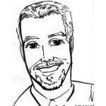 Dibujo para colorear Colorear Hombre Con Barba De Candado