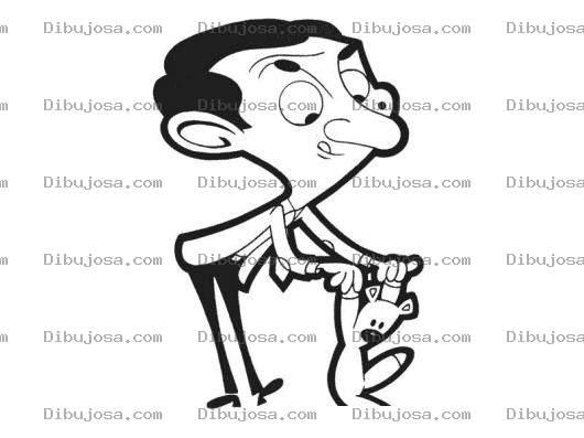 Dibujo para colorear Dibujo de Mister Bean