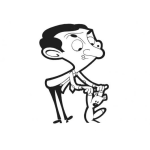 Dibujo para colorear Dibujo de Mister Bean