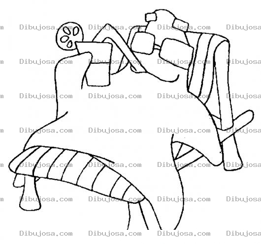 Dibujo para colorear Colorear Fantasma En La Playa Descansando