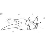 Dibujo para colorear Dibujo De Nave Espacial Para Colorear