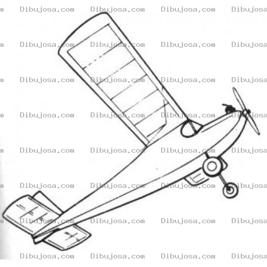Dibujo para colorear Dibujo De Avioneta Despegando Para Pintar Y Colorear