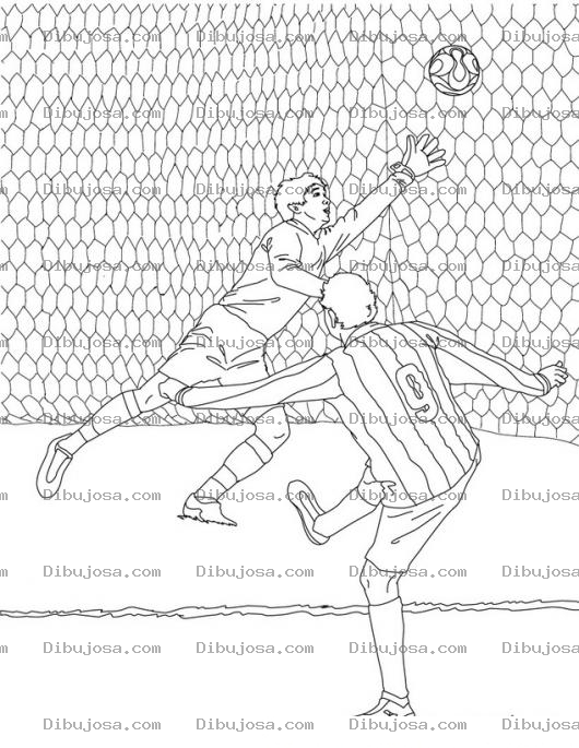 Dibujo para colorear Colorear un gol