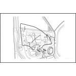 Dibujo para colorear Vidrio Y Cremallera De Puerta De Carro Para Colorear