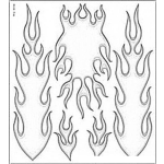 Dibujo para colorear Llamas De Fuego Para Pintar Y Colorear