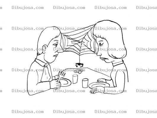 Dibujo para colorear Colorear Esposos Callados Quietos E Inmoviles