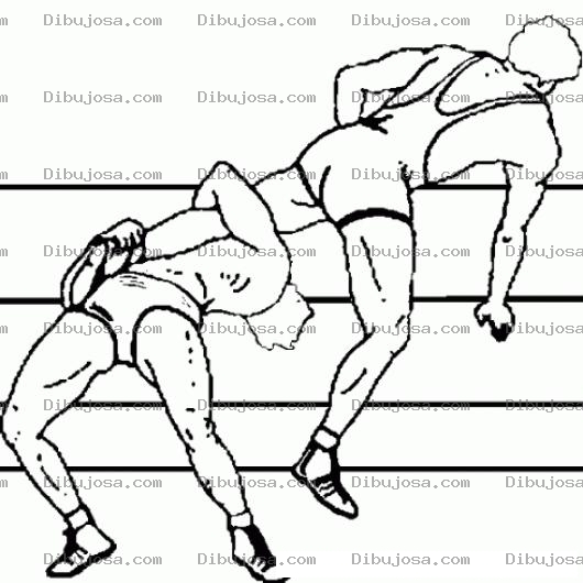 Dibujo para colorear Colorear Luchadores De Lucha Libre