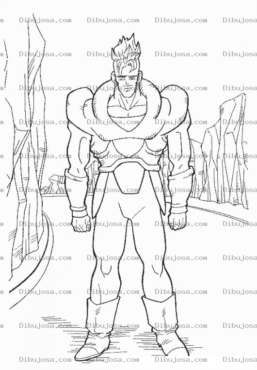 Dibujo para colorear Dibujo De Super Heroe Rubio