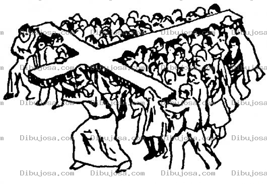 Dibujo para colorear Cristianos Solidarios Con Jesus Para Pintar Y Colorear