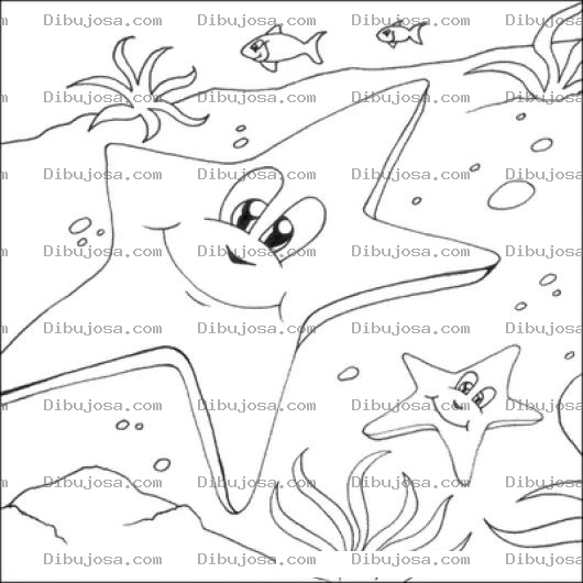 Dibujo para colorear Colorear Estrellas De Mar