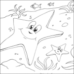 Dibujo para colorear Colorear Estrellas De Mar