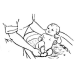 Dibujo para colorear Dibujo De Bebe En Tina Para Pintar Y Colorear