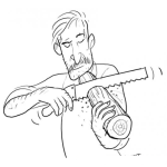 Dibujo para colorear Dibujo De Lenador Violinista Para Pintar Y Colorear Violinista Lenador