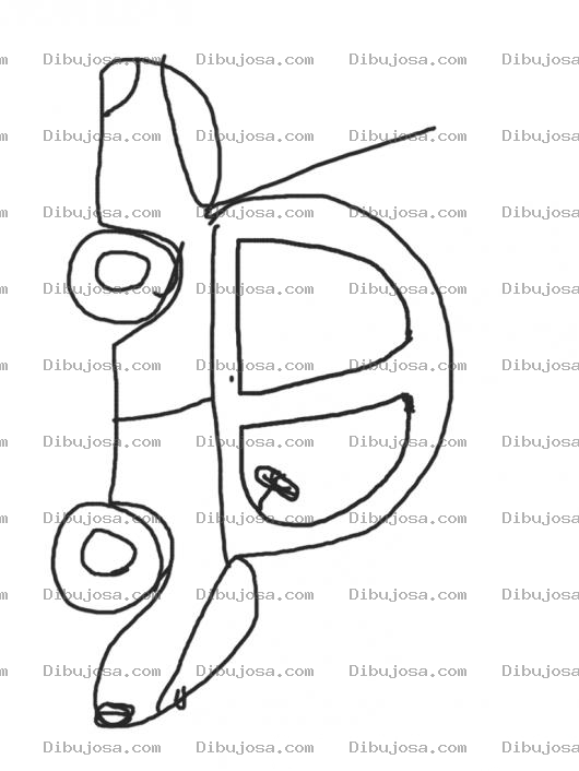 Dibujo para colorear Dibujo De Carro Volkswagen Para Pintar Ese Cacharrito