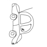 Dibujo para colorear Dibujo De Carro Volkswagen Para Pintar Ese Cacharrito
