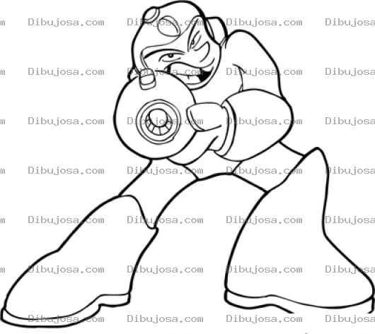 Dibujo para colorear Colorear A Megaman