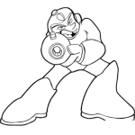 Dibujo para colorear Colorear A Megaman