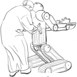 Dibujo para colorear Inventor De Robots Para Colorear Fabricante De Robots
