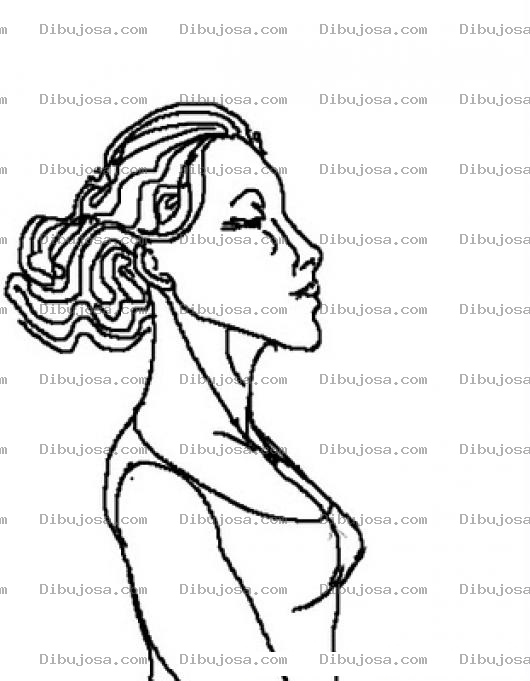 Dibujo para colorear Colorear Mujer Orgullosa Creida Y Engreida Y Todavia Fea