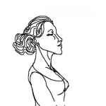 Dibujo para colorear Colorear Mujer Orgullosa Creida Y Engreida Y Todavia Fea
