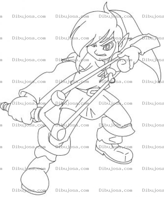 Dibujo para colorear Colorear Zelda