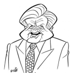 Dibujo para colorear Dibujo De Jefe Canoso Para Pintar Y Colorear