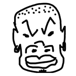 Dibujo para colorear Moreno Enojado Para Pintar Y Colorear