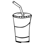 Dibujo para colorear Colorear Milk Shake