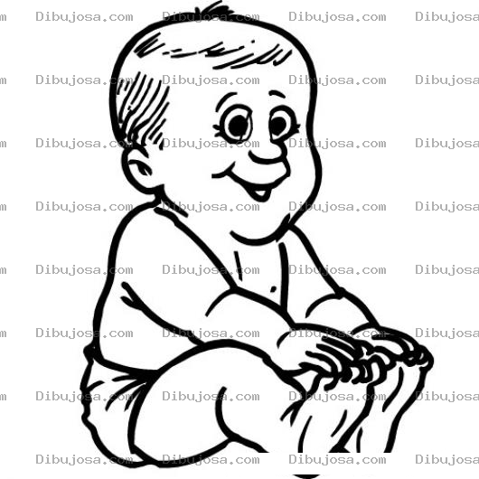Dibujo para colorear Dibujo De Bebe Tocandose Los Dedos De Los Pies Para Colorear